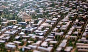 A model of the planned new capital was displayed for investors during the Egypt Economic Development Conference in Sharm el-Sheikh. Photograph: Amr Abdallah Dalsh/Reuters